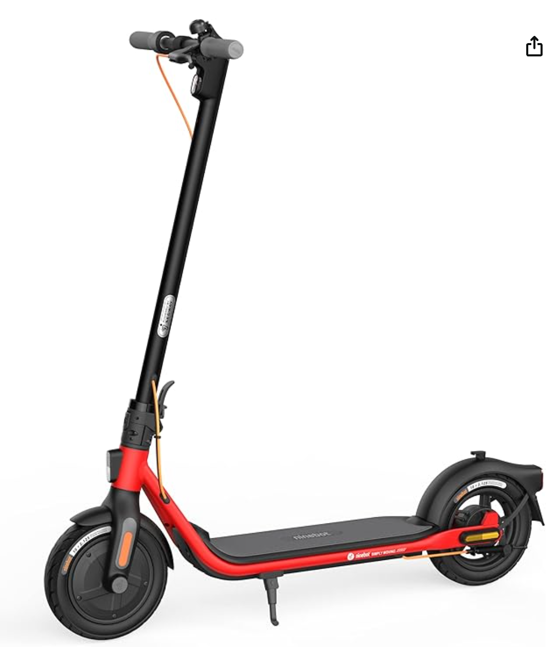 Ninebot Segway Ninebot KickScooter D28E Maximum Speed up to 25 km/h Range up to 28 km full colour LED dashboard display 7650 mAh Battery Capacity 1160 x 1143 x 480 mm, Black Electric Scooter ( No Warranty / Guarantee ) Genuine product