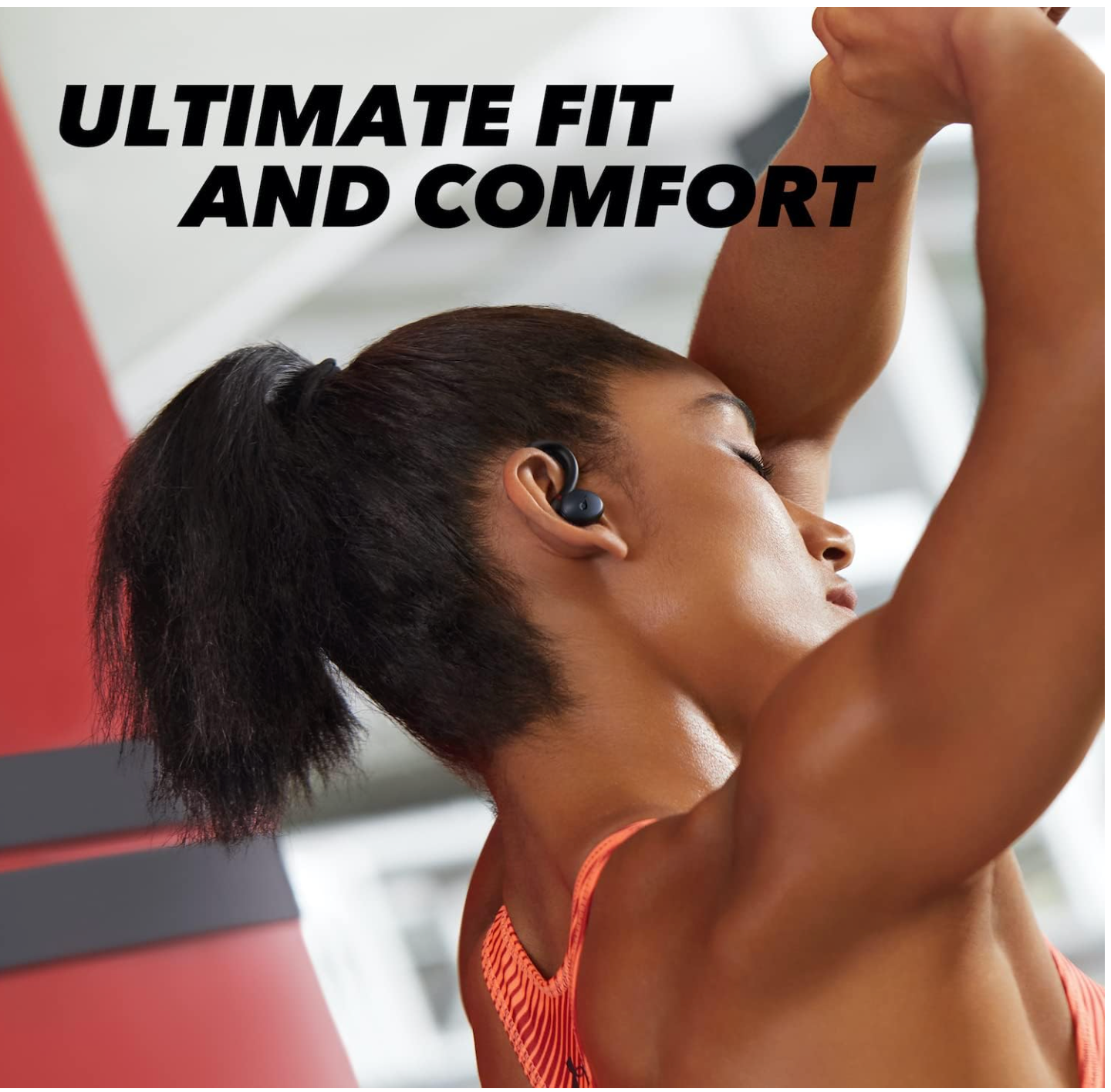 soundcore by Anker Sport X10 Bluetooth 5.2 Headphones for Sports, Rotating Ear Hooks, Deep Bass, IPX7 Water Protection, Sweatproof, 32 Hours Battery (Black) ( No Warranty / Guarantee )