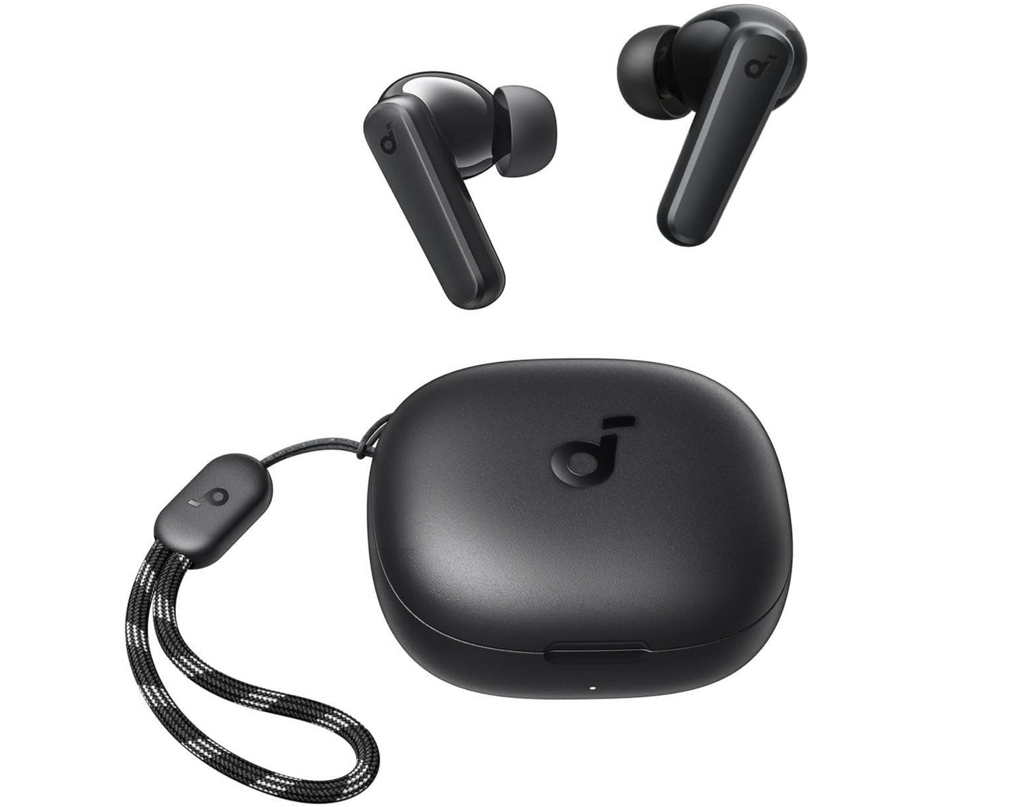 oundcore Anker P25i True Wireless in-Ear Earbuds, TWS with 30H+ Playtime, Clear Calls & High Bass, IPX5-Water Resistant, Connect App with 22 Preset EQs, Quick Connectivity, Black Color ( No warranty / Guarantee )