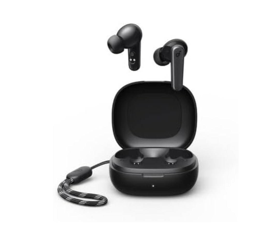 oundcore Anker P25i True Wireless in-Ear Earbuds, TWS with 30H+ Playtime, Clear Calls & High Bass, IPX5-Water Resistant, Connect App with 22 Preset EQs, Quick Connectivity, Black Color ( No warranty / Guarantee )