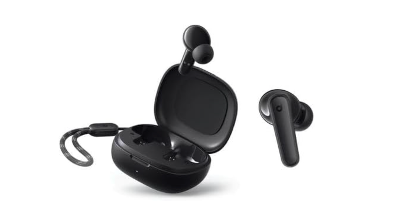oundcore Anker P25i True Wireless in-Ear Earbuds, TWS with 30H+ Playtime, Clear Calls & High Bass, IPX5-Water Resistant, Connect App with 22 Preset EQs, Quick Connectivity, Black Color ( No warranty / Guarantee )