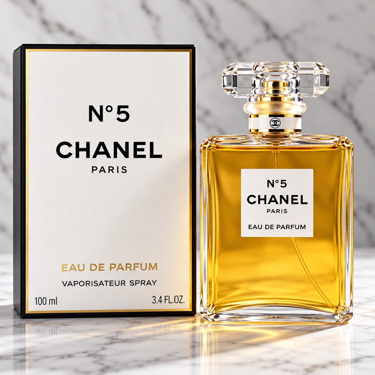 Chanel No. 5 Eau de Parfum for Women, 3.4 oz