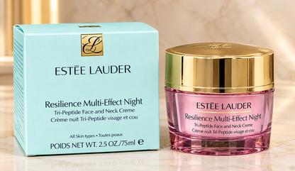 Estée Lauder Resilience Multi-Effect Night Moisturizer Tri-Peptide Face & Neck Creme – 75ml / 2.5 fl oz
