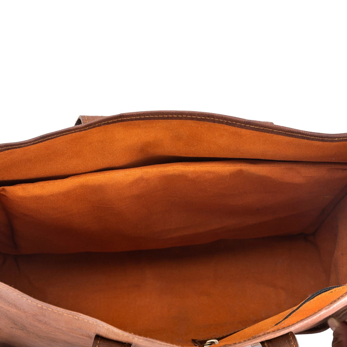 Womens Full Grain Leather Tote Bag Brown Large Shoulder Work Handbag Handmade